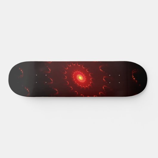 Viery Red Sparkle Swirl Gradient Skateboard (Horizontaal)