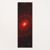 Viery Red Sparkle Swirl Gradient Yogamat (Voorkant)