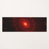 Viery Red Sparkle Swirl Gradient Yogamat (Voorkant (horizontaal))