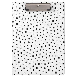 Vierzijdig onregelmatig vormpatroon monochroom klembord