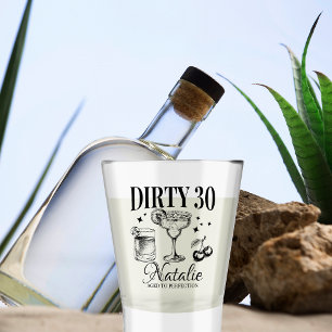 Vies Dertig 30e Verjaardagsfeestje Gepersonaliseer Shot Glas