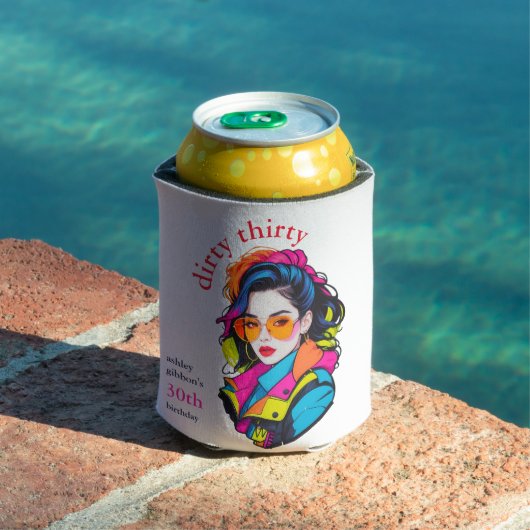 Vies dertig verjaardagsfeestje blikjeskoeler (Insitu Zwembad)