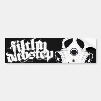 Vies dubstep bumpersticker 1 (Zwart)