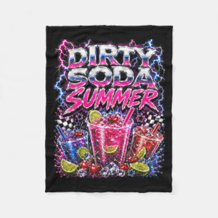 Vies frisdrank zomer retro Y2K bootleg esthetiek Fleece Deken