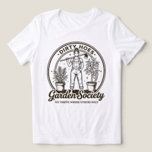 Vies Hoeren Tuinvereniging Grappige Tuinman Vintag Tri-Blend Shirt