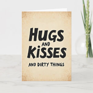 Vies Knuffels En Kus Kaart