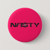 Vies Statement Knoop Ronde Button 5,7 Cm (Voorkant)