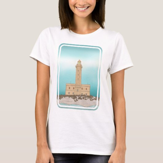 Vieste Lighthouse Italië T-shirt (Voorkant)