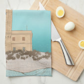 Vieste Lighthouse Italië Theedoek (Quarter Fold)