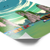 Viêt Nam Vintage Minimal Retro Travel Poster (Coin)