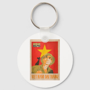 Vietcong Propaganda Poster - Communistische Oorlog Sleutelhanger