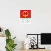 Vietnam 2026 Calendar, Large, Vietnamese Flag Poster (Thuiskantoor)