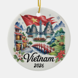 Vietnam 2026 Kerst Ornament Ha Long Bay Cadeau