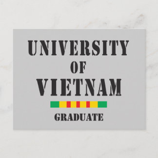 Vietnam afstuderen stencil briefkaart