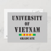 Vietnam afstuderen stencil briefkaart (Voorkant / Achterkant)