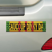 Vietnam Beaucoup Dinky Dau Ribbon Sticker (Op auto)