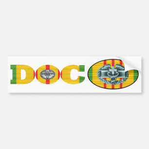 Vietnam Combat Medic Doc Sticker Paar