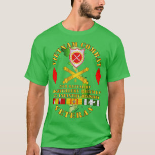 Vietnam Combat Vet 5th Bn 4th Artillery 5th Inf Di T-shirt