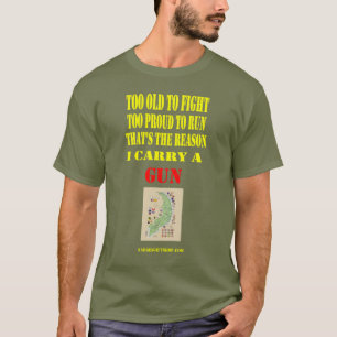 VIETNAM DIERENARTS, TE OUD OM TE VECHTEN, TE TROTS T-SHIRT