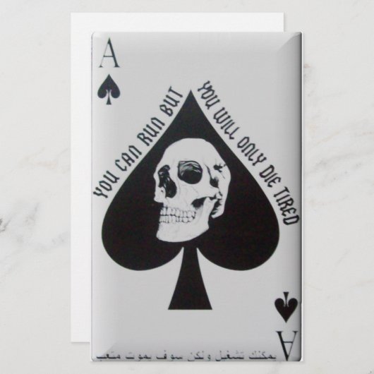 Vietnam doodkaart briefpapier (Voorkant / Achterkant)