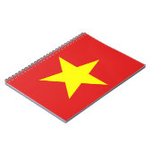 Vietnam Drapeau étoile jaune Carnet (Côté gauche)