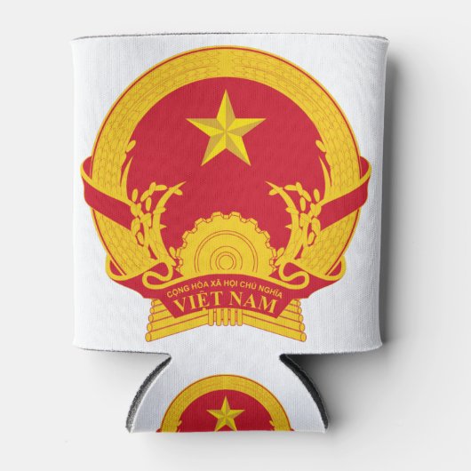 vietnam embleem blikjeskoeler (Voorkant)