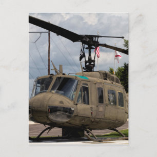  Vietnam Era Euh-1 Huey Militaire Chopper Briefkaart