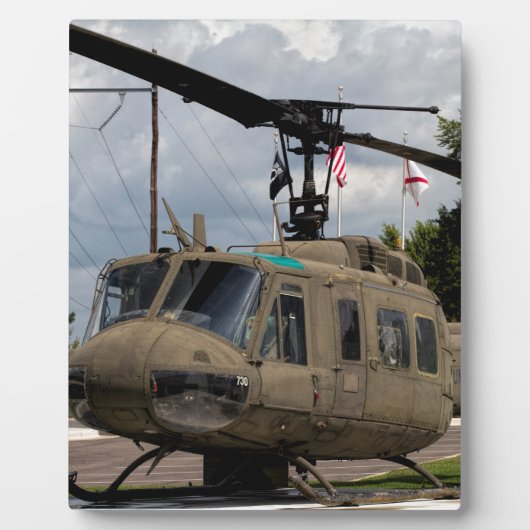  Vietnam Era Euh-1 Huey Militaire Chopper Fotoplaat (Voorkant)