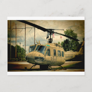 Vietnam Era Euh-1 Huey Militaire Helikopter Briefkaart