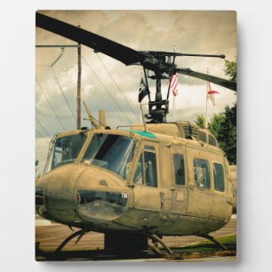  Vietnam Era Euh-1 Huey Militaire Helikopter Fotoplaat
