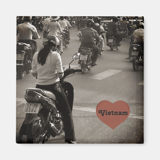 Vietnam fietsen magneet