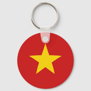 Vietnam Fisheye Flag Sleutelhanger
