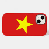 Vietnam Flag gele Star Iphone case (Achterkant (horizontaal))