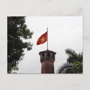 vietnam flag tower briefkaart