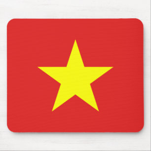 Vietnam Flag Yellow Star Mousepad Muismat