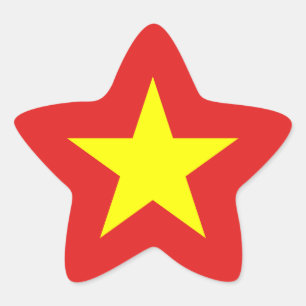 Vietnam Flag Yellow Star Sticker