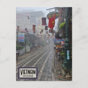 Vietnam Foggy Street, Date Briefkaart