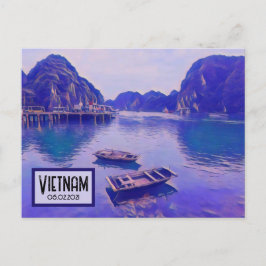 Vietnam Ha Long Bay  Datum Briefkaart