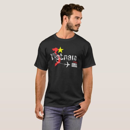 Vietnam Hanoi Airport Code T Shirt (Voorkant volledig)