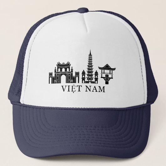 Vietnam landmarks trucker pet (Voorkant)