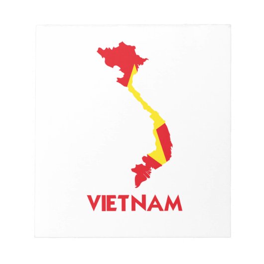 VIETNAM MAP NOTITIEBLOK (Voorkant)