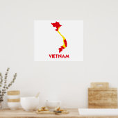 VIETNAM MAP POSTER (Keuken)