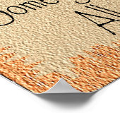 Vietnam Memorial over de achtergrond Poster (Hoek)