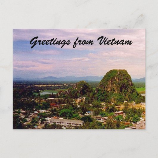vietnam mount greetings briefkaart (Voorkant)
