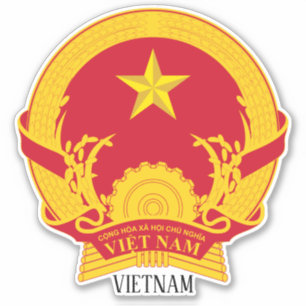 Vietnam National Emblem Patriotic Sticker