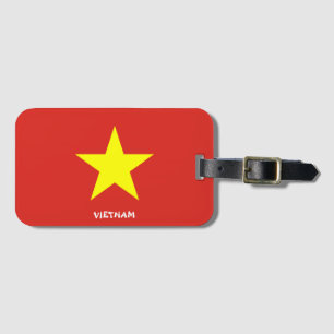 Vietnam National Flag Patriotic Bagagelabel