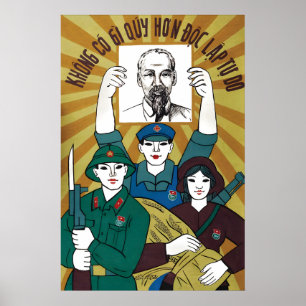 Vietnam Oorlog Poster Niets is kostbaarder dan
