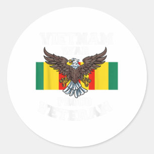 Vietnam Oorlog Trotse Veteraan Ronde Sticker