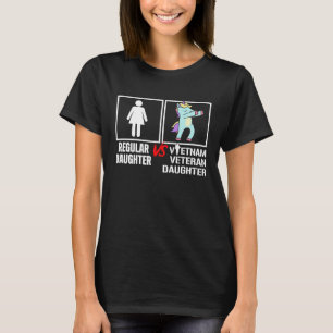 Vietnam Oorlog Veteraan Dochter Eenhoorn Militaire T-shirt