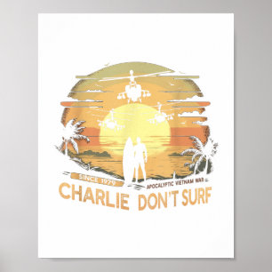 Vietnam Oorlog zonsondergang - Clic Charlie Dont Poster